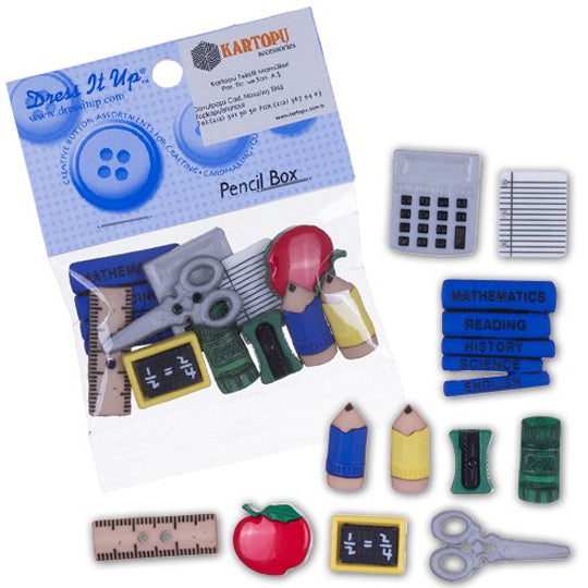 Dress It Up Okul Seti Dekoratif Düğme - 324